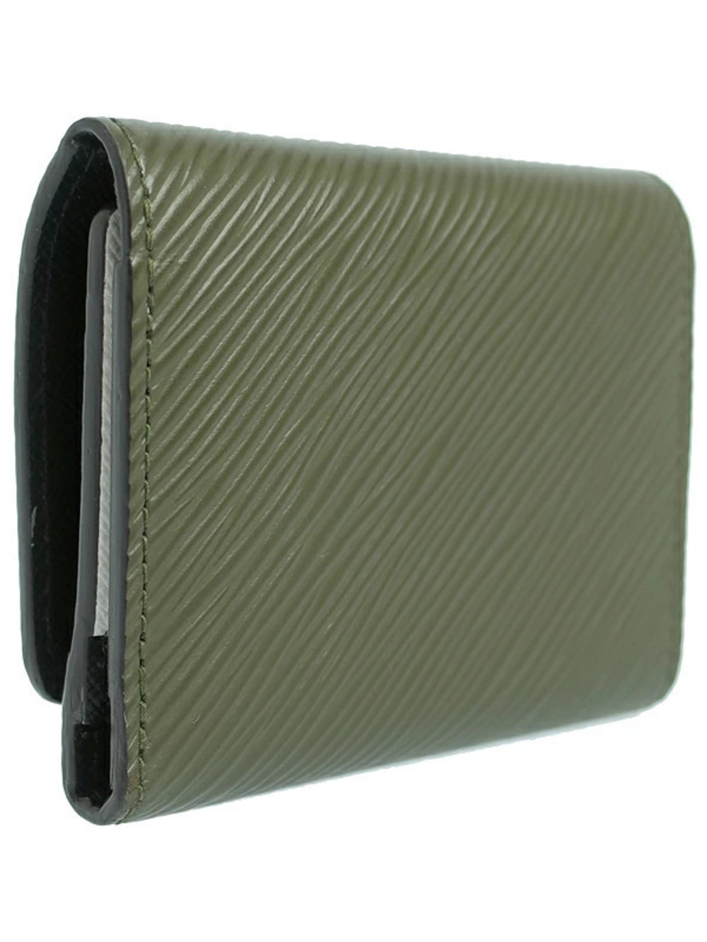 Louis Vuitton fold Epi Portefeuille Twist Tri Wallet Compact Black